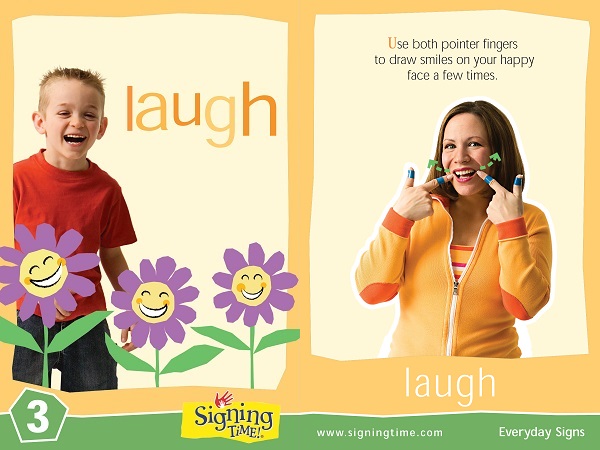 Learn How To Sign Laugh In ASL SigningTime Dictionary